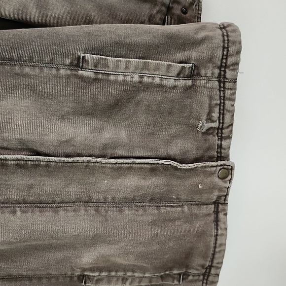 Woolrich utility sherpa lined hooded jacket olive green thrashed distressed smal - Picture 11 of 14